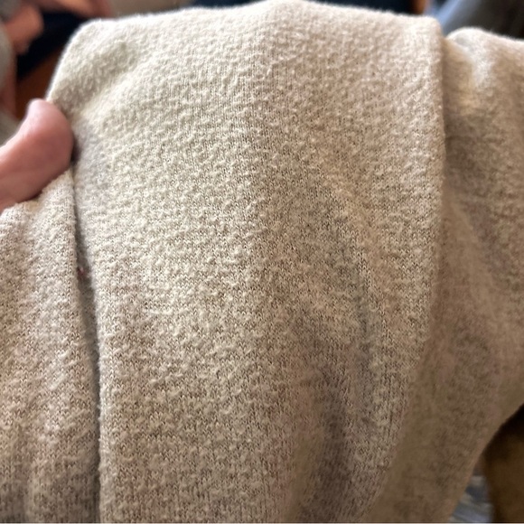 Lucky Brand Off the Shoulder Knit Sweater Beige Size Small - Picture 9 of 9